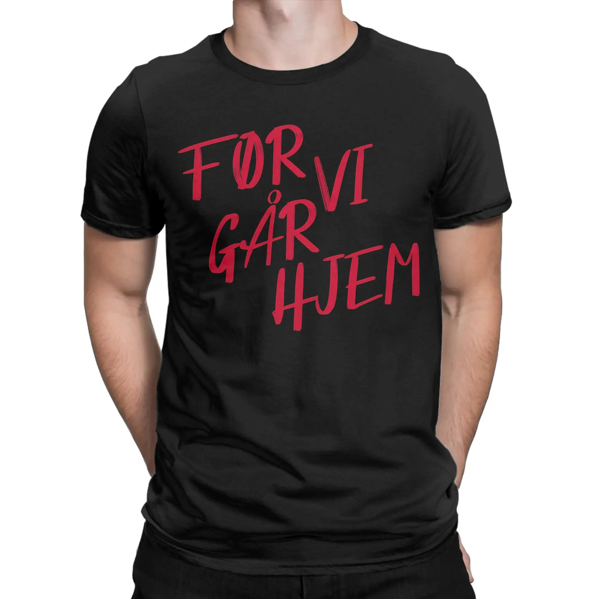 Funny Søren Torpegaard Lund Eurovisions Denmark T-Shirts Men Round Collar Cotton T Shirt  Short Sleeve Tees Plus Size Clothing