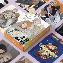 55 Pcs/set Chinese Bl Manwha 19 Days Laser Lomo Card Mo Guanshan, He Tian Cartoon Characters Photocard Fans Gift