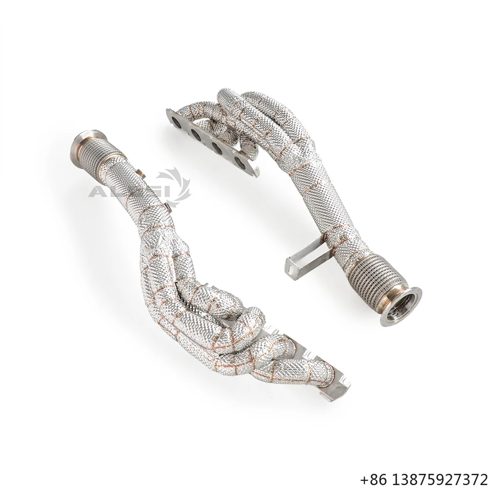 Stainless Steel Valved Cat-Back Exhaust System for M3 M4 F80 F82 3.0T S55 2014-2019 Long Tube Design with Quad Tip Muffler