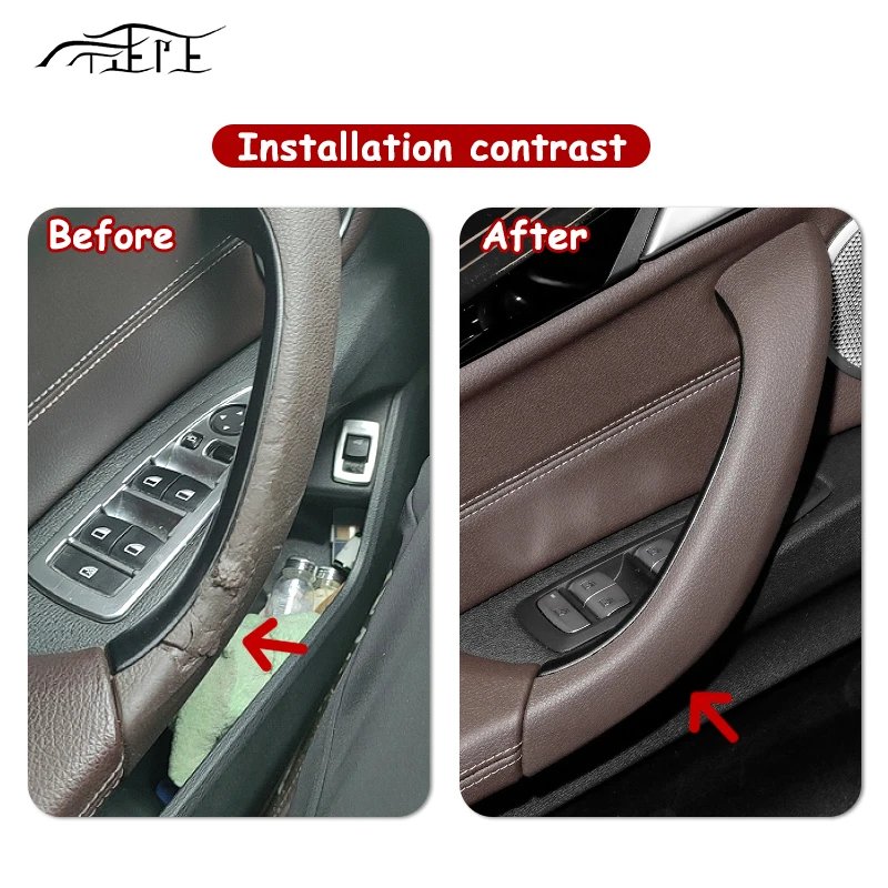 

For 16-22 BMW X1 X2 F48 F49 F39 Upgranded Interior Inner Door Handle Pull Cover Covering Trim Replacement