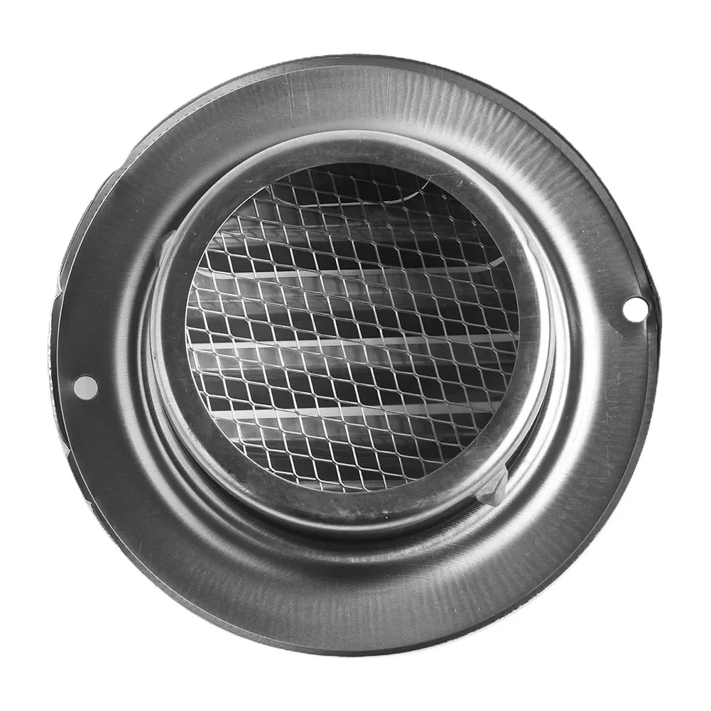 

Прочный домашний вентиляционный колпак из нержавеющей стали, дождевик, аксессуар, металлическая крышка, плоский круглый 14,5 см/5,7 дюйма, 9,8 см/3,85 дюйма
