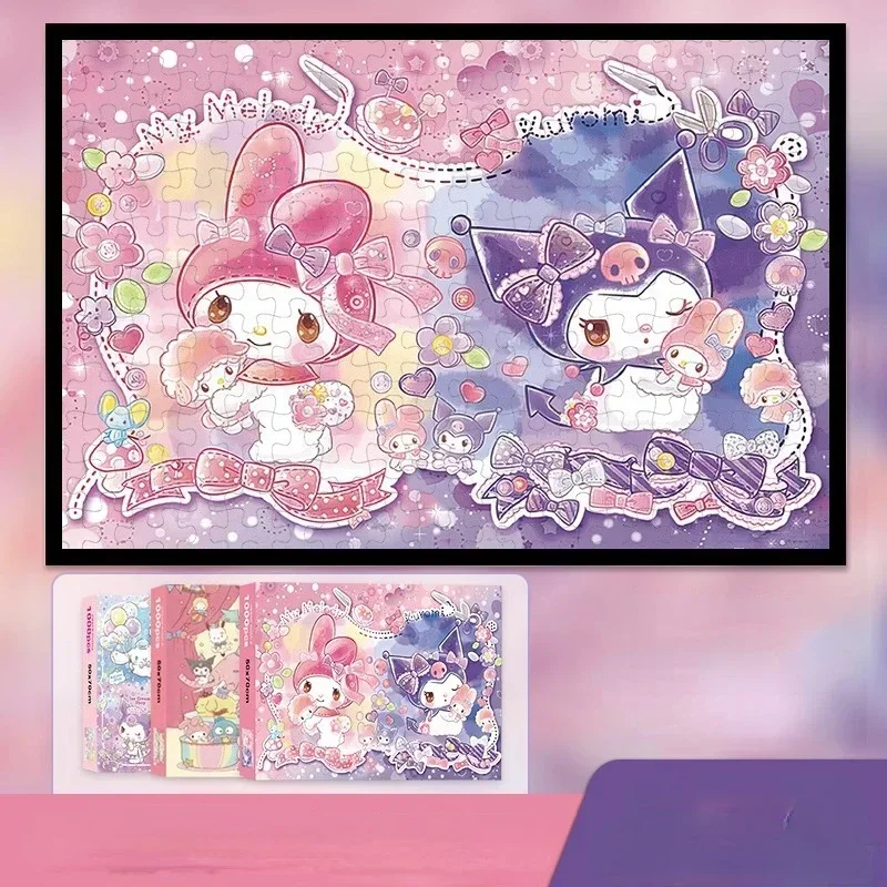 Puzzle 1000 pieces Sanrio Kuromi Cinnamoroll Hello Kitty My melody paper DIY cartoon educational toy gift puzzle wholesale