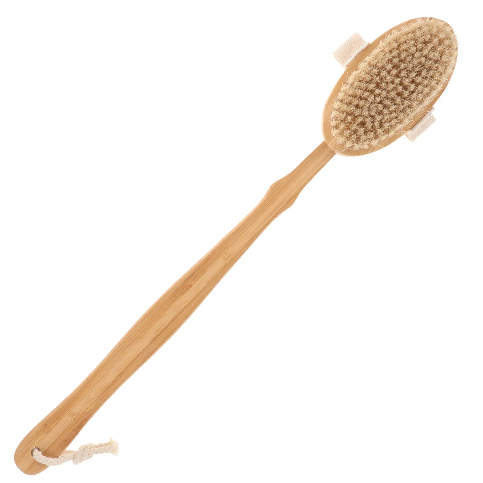 

Nanzhu Bath Brush Long Handle Back Scrubber Body Massage Cleaning Shower Brush Hanging Rope Durable Scrubber