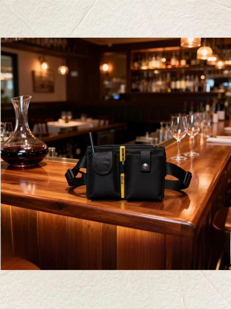 bolsa-de-cintura-casual-unissex-a-prova-d'Agua-para-celular-e-walkie-talkie-com-logo-bordado