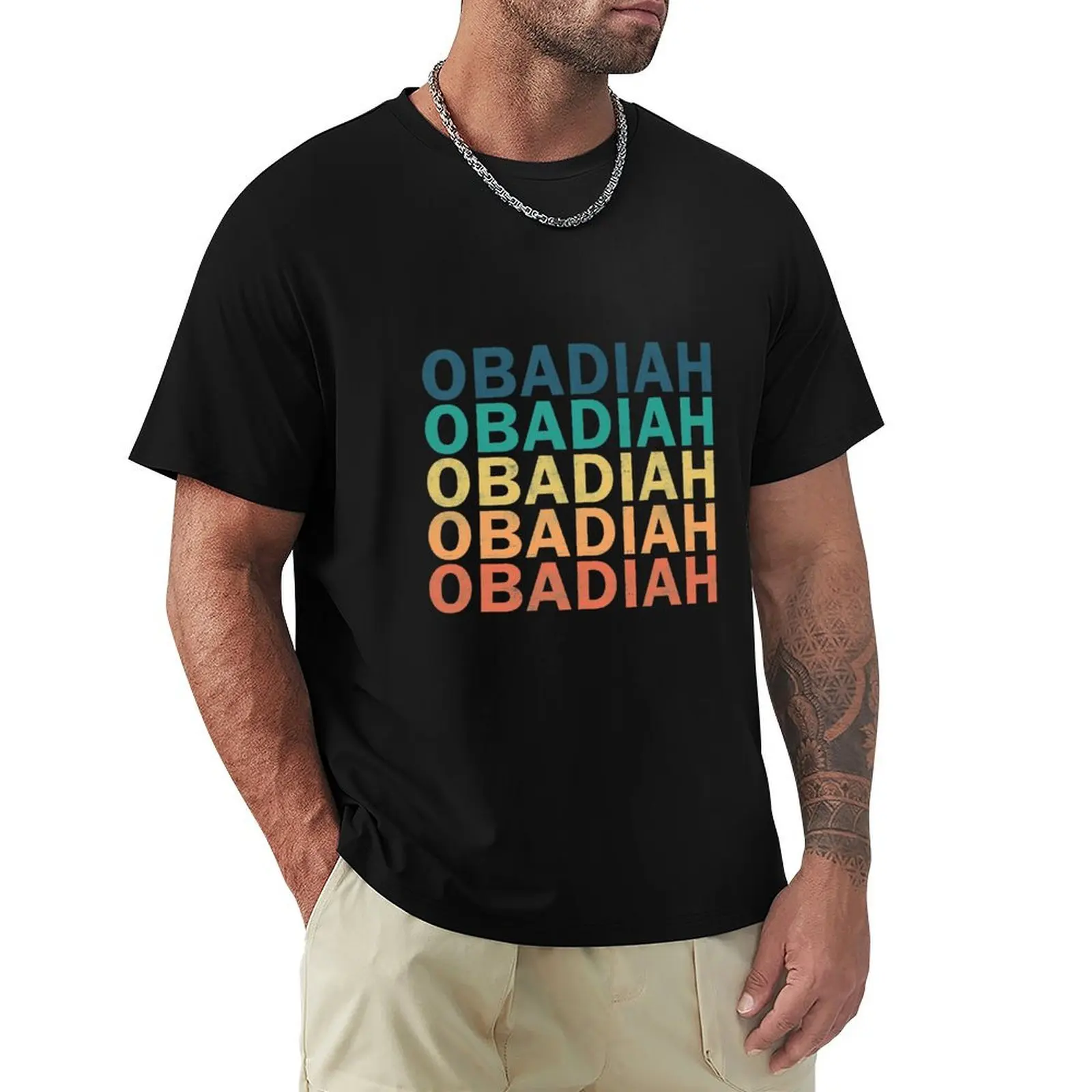 Obadiah Name T Shirt - Obadiah Vintage Retro Obadiah Name Gift Item Tee T-Shirt man t shirt designer T-Shirt