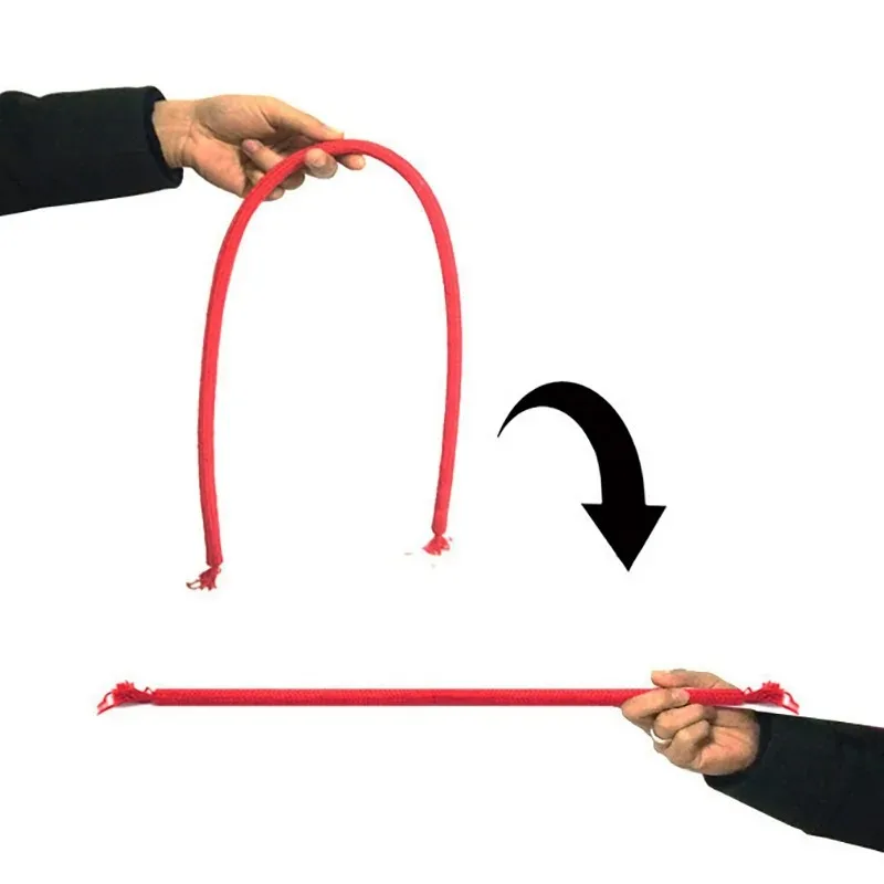 Cuerda rígida de lujo (roja) de Kupper, trucos de Magia, cuerda suave para Magia rígida, ilusiones callejeras de primer plano, trucos, mentalismo, accesorios divertidos