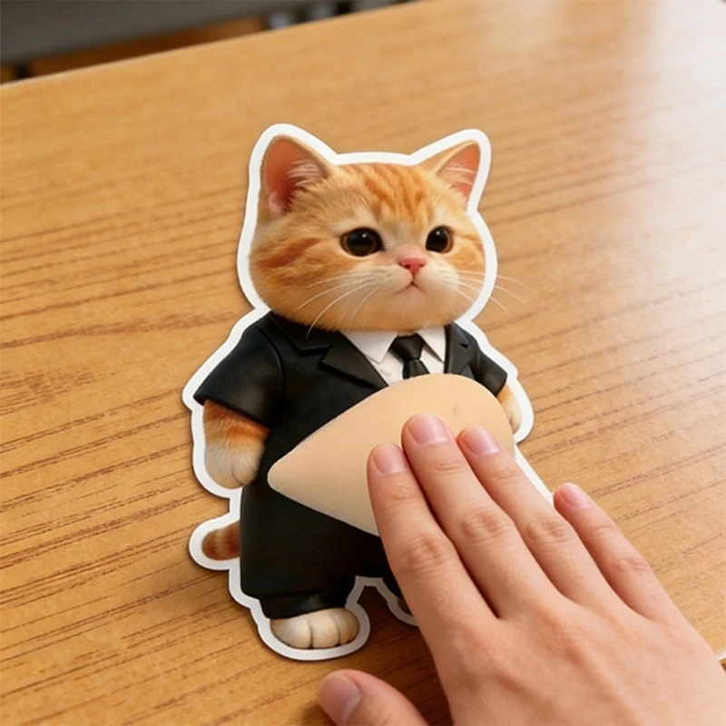 高品質のソフト TPR 素材のお腹子猫ステッカー ストレス解消スクイーズおもちゃ 不安解消感覚おもちゃ 15UB 2 個パック