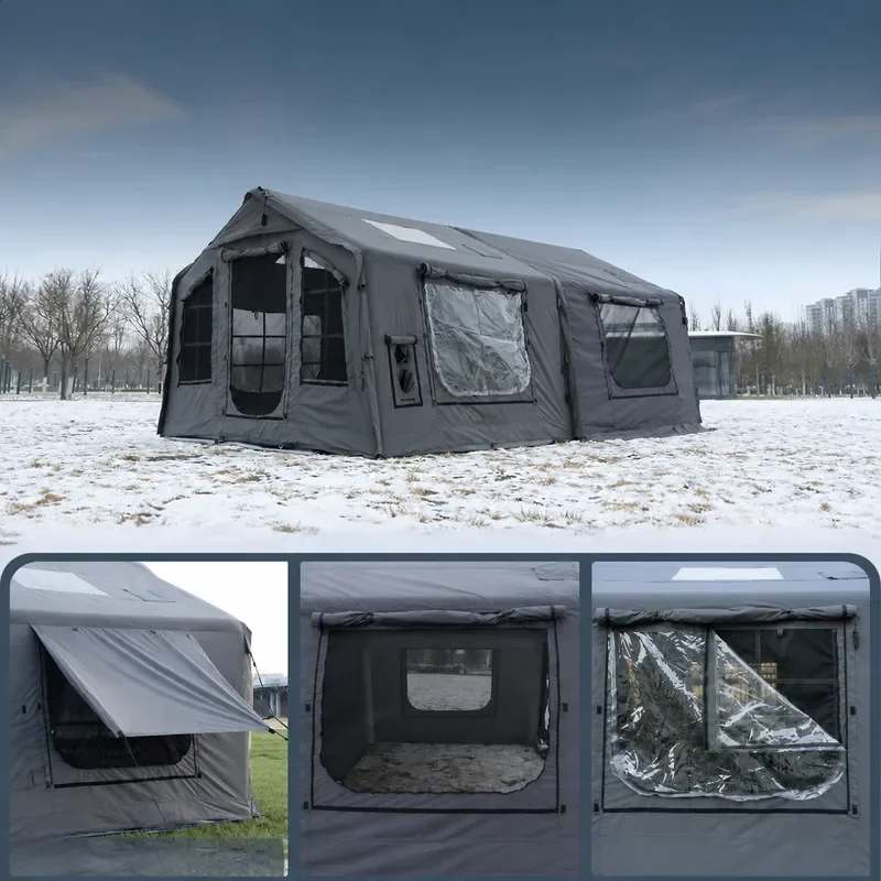 Instantaneous Domain 8 Plus 8 Extended Modular Inflatable Tent Outdoor Camping Roof Tent Home Campground Wholesale