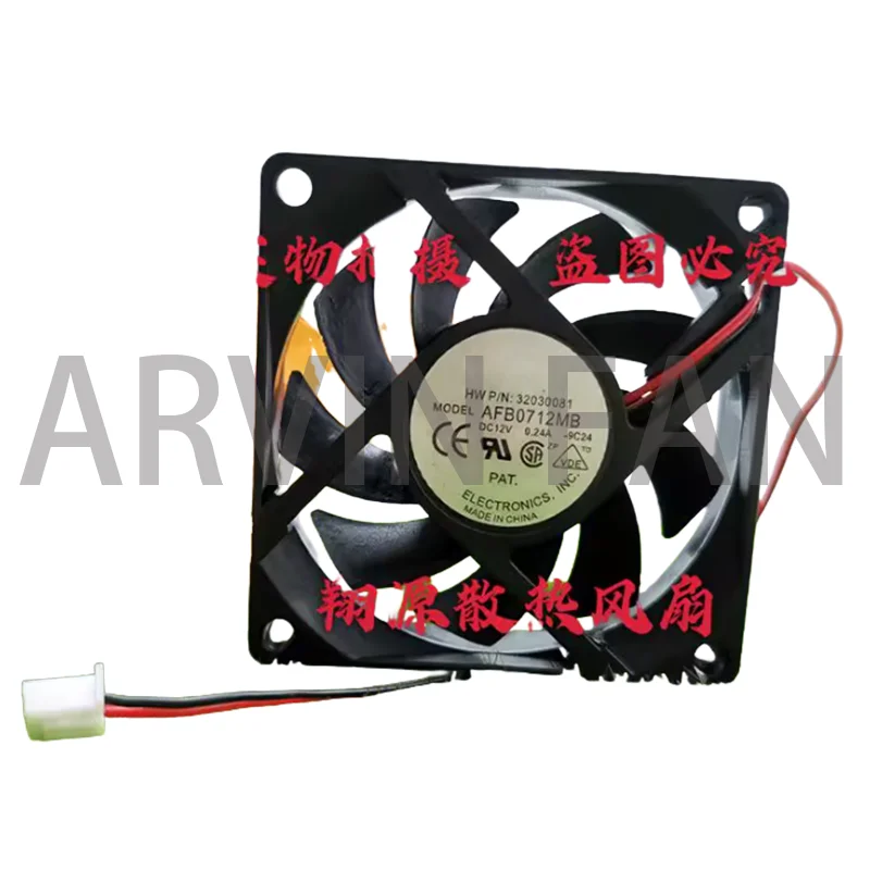 

AFB0712MB Dual Ball 7CM 12V 0.24A Вентилятор охлаждения процессора компьютера