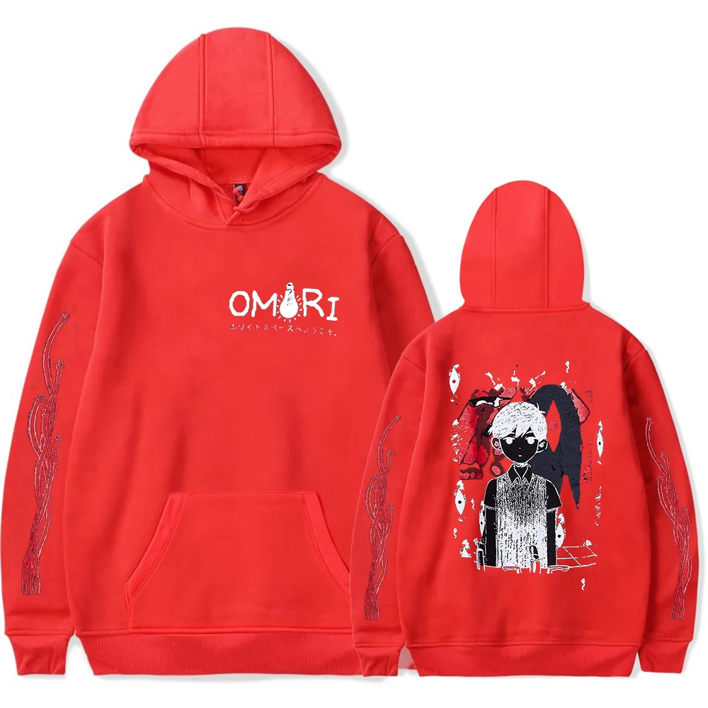 2023 Omori Red Space Hoodie Merch Popular Graphics sided Print Unisex Trendy Casual Streetwear Tops