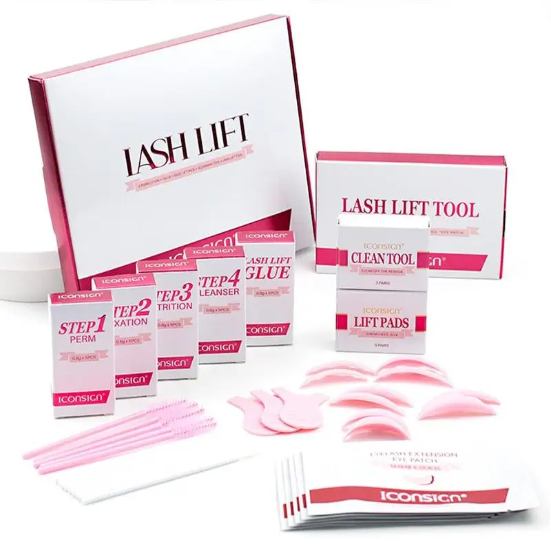 Kit d'extension de cils courbés, rehausseur de cils, pour créer un look glamour lash lift kit professionnel kit rehaussement de cils lash lifting complet cils rehaussement kit