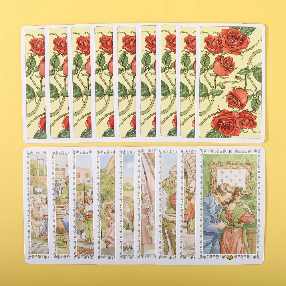 Tarocchi romantici: un mazzo da 78 carte per la predizione di fortuna e la profezia, anche come un gioco di tarocchi di carte oracoli di coppia