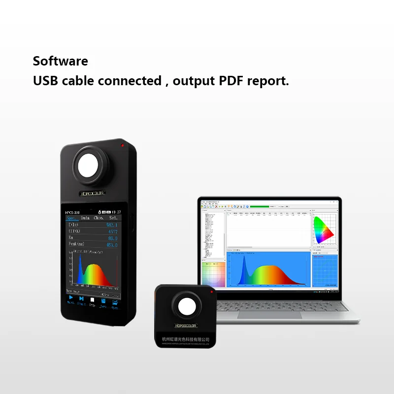Wireless Spectrometer HPCS310P HPCS330P Par Light Meter PPFD Meter for Grow light