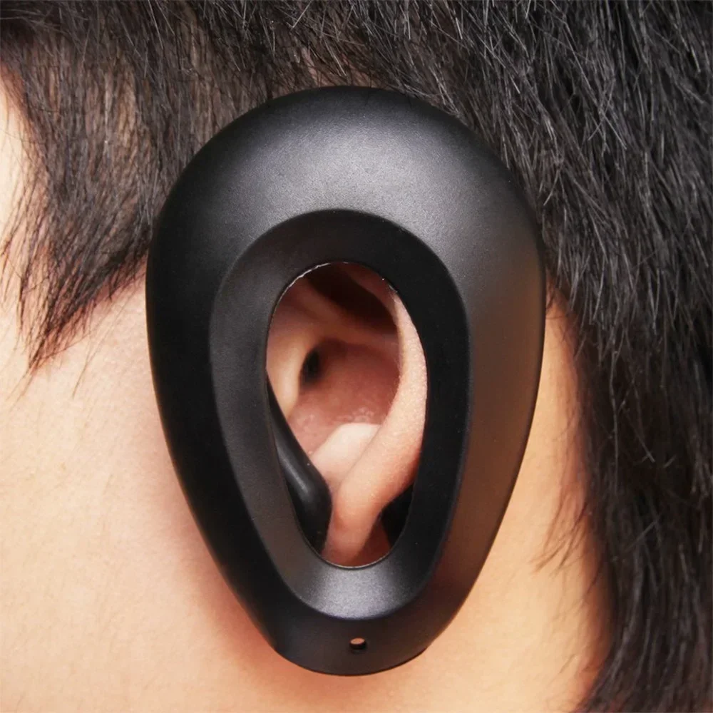 

2pcs Profession Salon Hair Dye Hairdressing Ear Covers Black Earmuffs Prevent From Stain Ear Protectors Hair Color Styling Tools