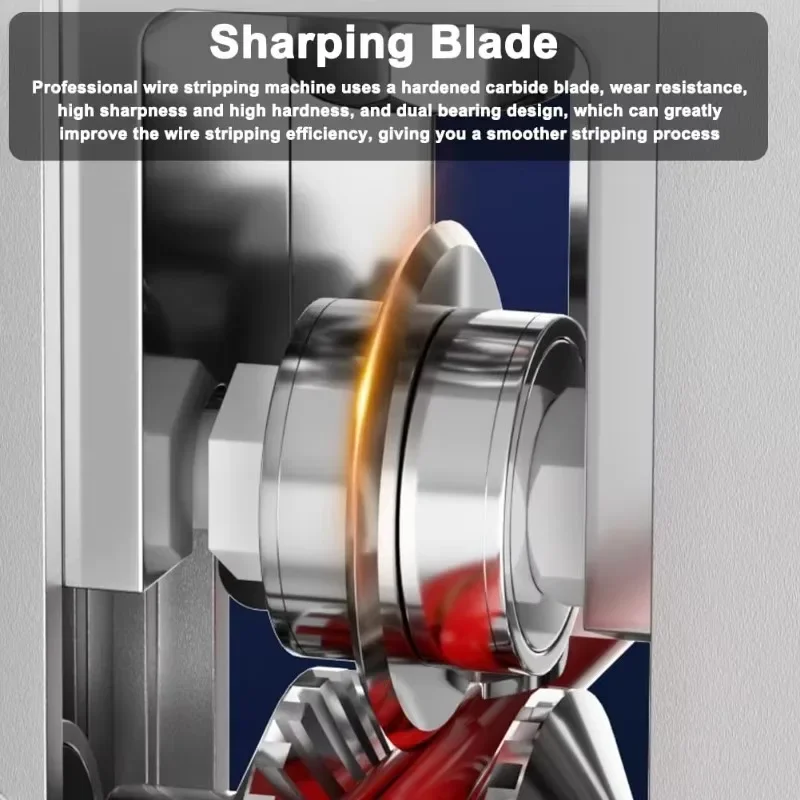 Portable Wire Stripper Manual Wire Stripping 1-25mm Cable Electric Peeling Machine with Hand Crank Support Use with Hand Drill