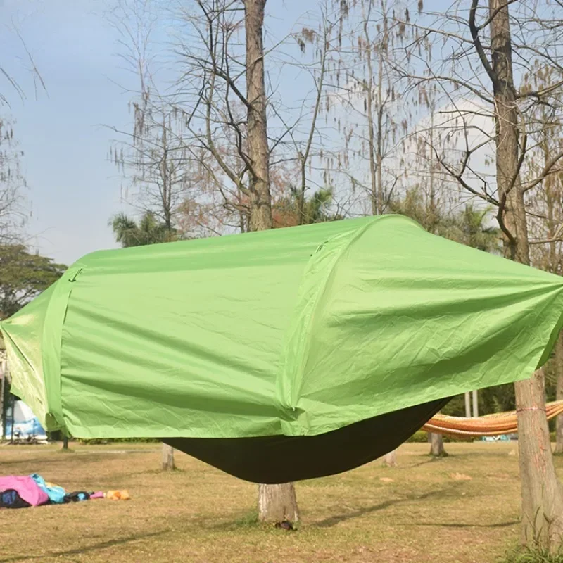 

Flying Tent Hammock Camping with Rain Tarp Cover Unique Patented Waterproof Outdoor Hammock Tent