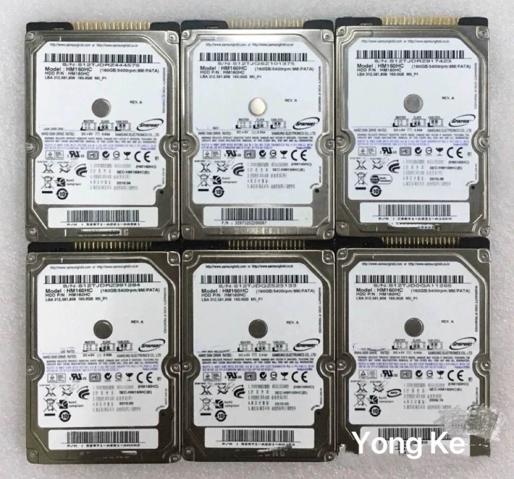 القرص الصلب الداخلي 40 جيجابايت 60 جيجابايت 80 جيجابايت 100 جيجابايت 120 جيجابايت 160 جيجابايت 2.5 بوصة القرص الصلب IDE HDD 8 ميجابايت 5400 دورة في الدقيقة لأجهزة الكمبيوتر المحمول عالية السرعة