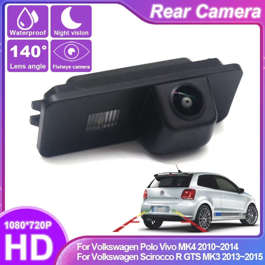 Reverse Camera For Volkswagen Polo Vivo MK4 2010~2014 Scirocco R GTS MK3 2013~2015 Car Rear View Camera CCD Night Vision