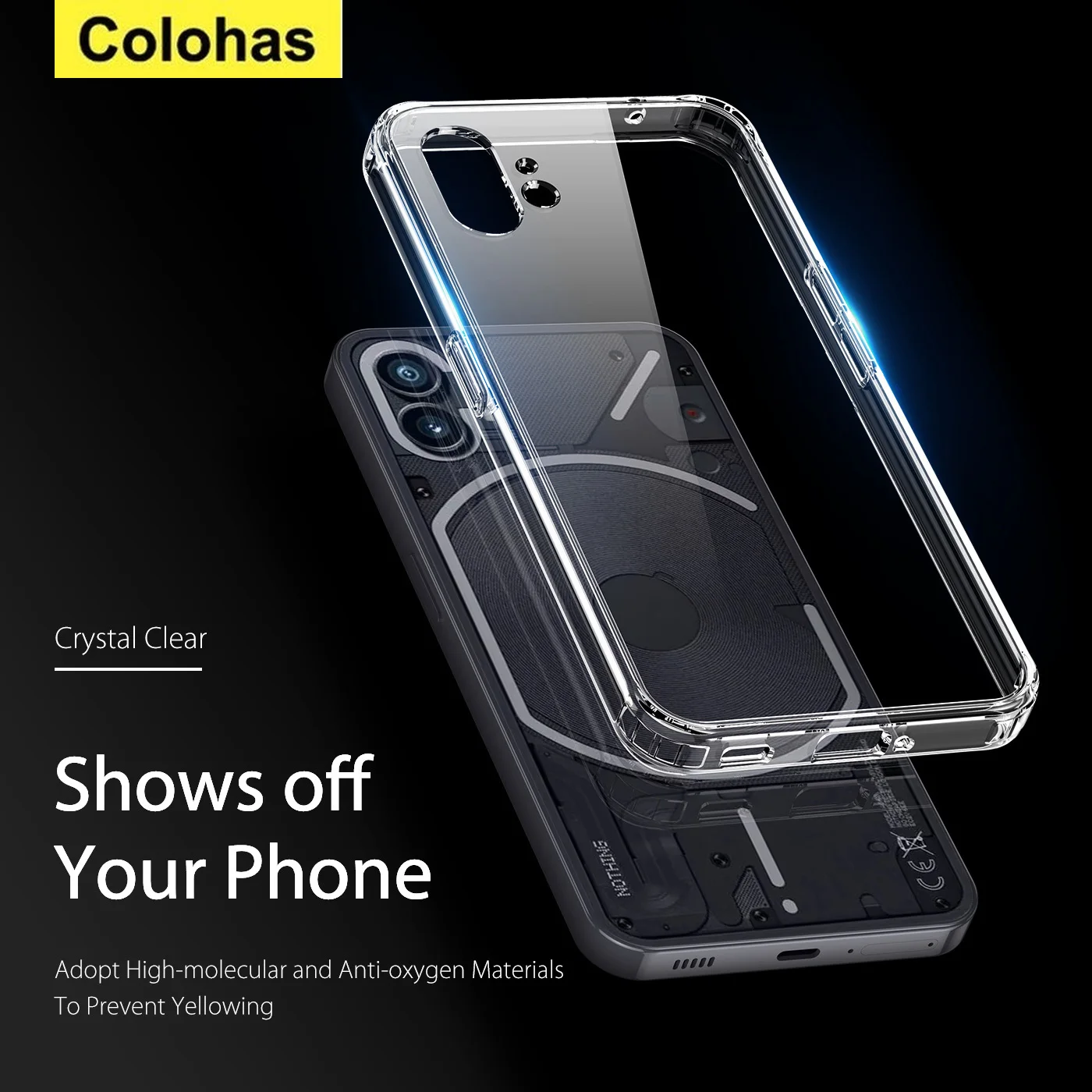 Funda protectora Air-bag para teléfono móvil, carcasa trasera de TPU suave, transparente, parachoques, 1, 1, 6,55