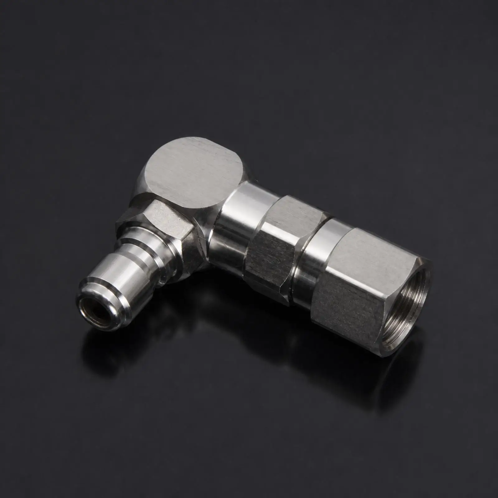 Anti-Snarl Rotating Elbow Fitting 90-Degree Swivel Fitting No Leaking Click-Connect Swivel Elbow for Maintenance Work, Vehicle