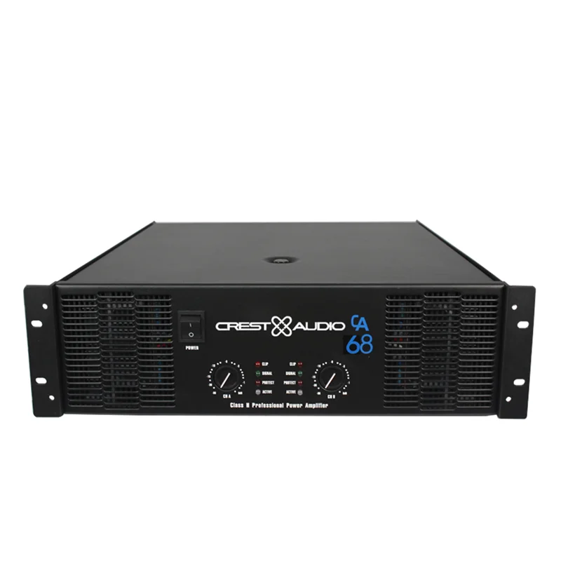 CA68 Professional Power Amplifier Pure Power Amp 2channels (3u) KTV/Stage/Home Entertainment KTV 8Ohm/2900w*2/4Ohm 5800W*2