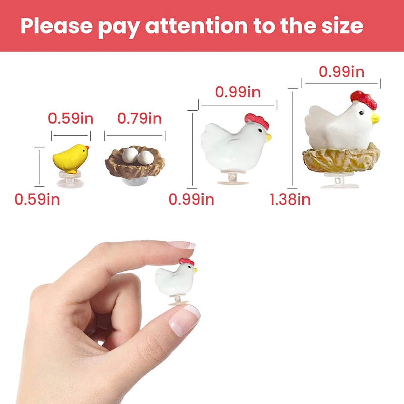 3D Shoe Charms Cute Chickens For DIY Matching Shoes Accessories Manual Shoe Decoration For Kids Boys Girls Men Women Party