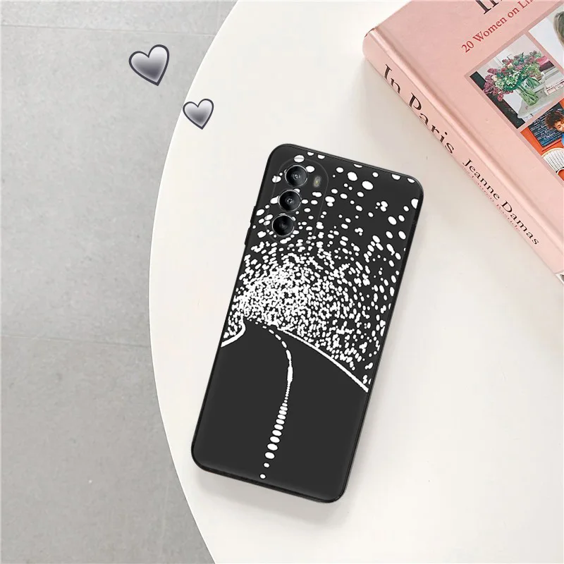 جراب هاتف لهاتف Moto G71 G73 G72 G53 G52 G32 G22 G60 G51 G50 G31 G30 G9 Lightning Bridge Tunnel Line Art غطاء حماية ناعم
