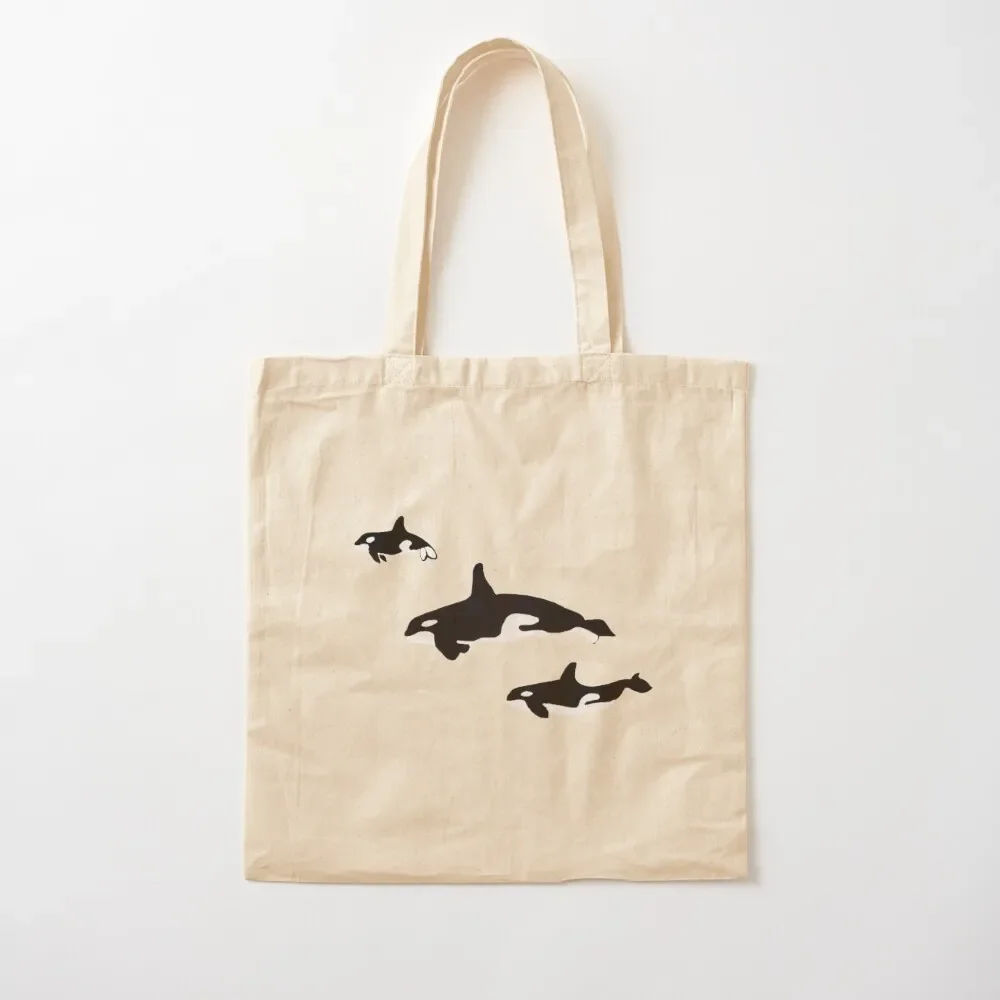 

Orca Family Pod Tote Bag female bag canvas tote bags hand bag