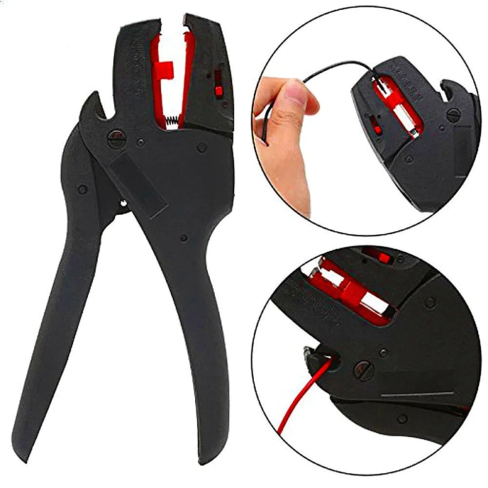 

FS-D3 Wire Stripping Pliers Self-Adjusting Insulation Range 0.08-6mm2 With Wire Cutter Range