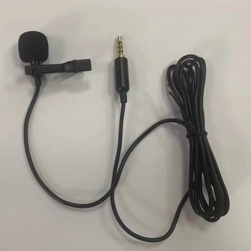 Andoer 1.45m Mini Portable Microphone Condenser Clip-on Lapel Lavalier Mic Wired Mikrofo/Microfon for Phone for Laptop