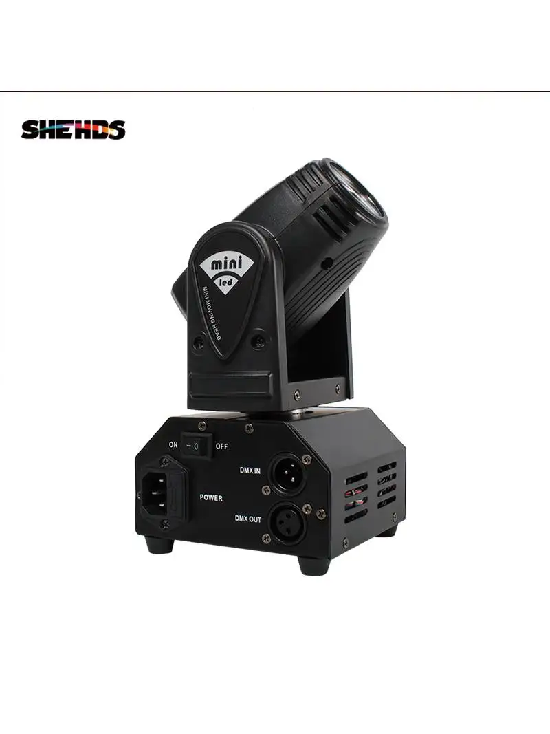 Heißer Verkauf Mini LED 10W Spot Strahl Moving Head Licht Leier DMX512 Bühne Licht Stroboskop Für Home Unterhaltung Professionelle bühne