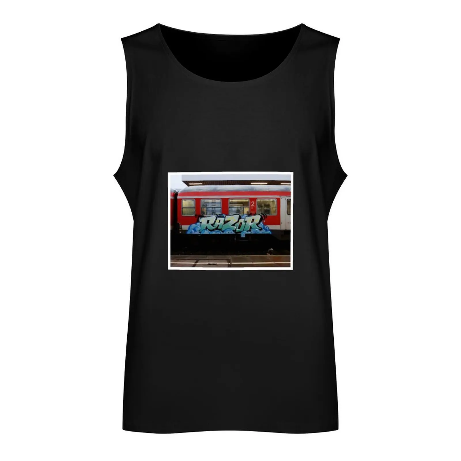 Razor train in Germany Tank Top summer clothes for men gym clothes man