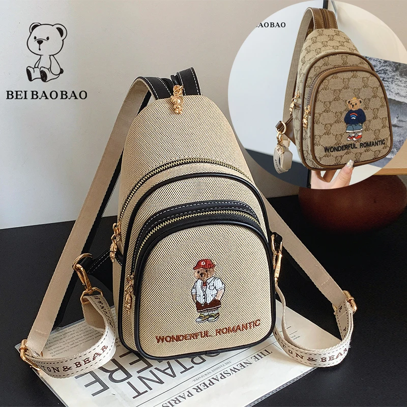 

Beibaobao 2024 new crossbody bag shoulder bag casual small backpack versatile backpack travel backpack for women