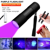 Mini Led UV Light Ultraviolet Flashlights UV Torch Lamp Portability Pet Urine Stains Detector Nail Dryer Machine Nail Art Tools