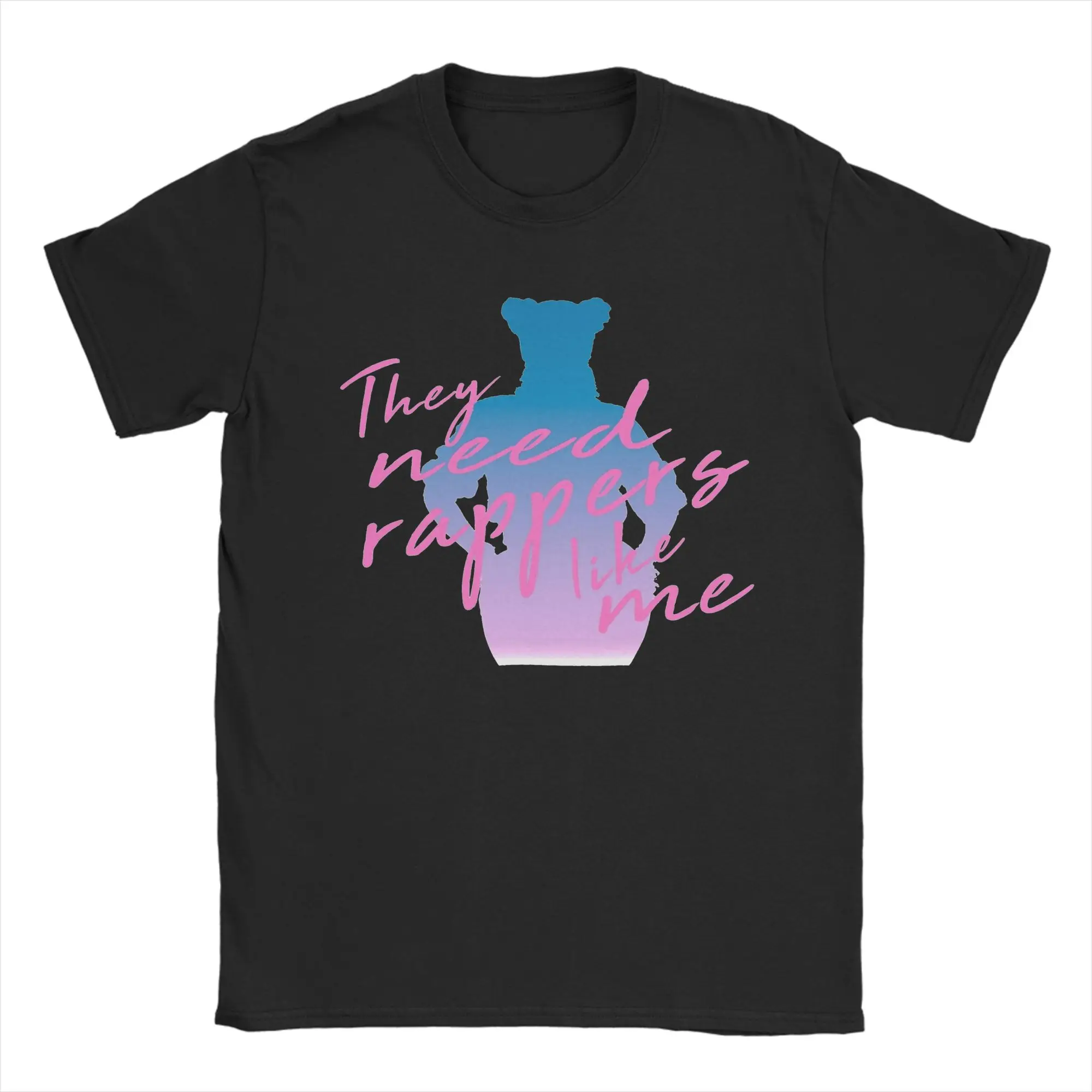 Camiseta Unissex de Algodão com Estampa Engraçada Nicki Minaj - Eles Precisam de Rappers Como Eu - Camiseta de Manga Curta com Gola Redonda Tamanhos G