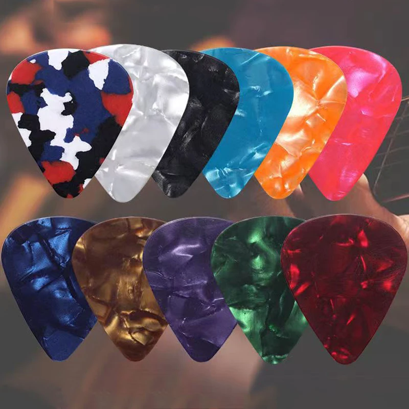 يختار الغيتار Plectrum الوسيط السيليلويد الكهربائية السلس الغيتار يختار باس الصوتية اللون الغيتار الكهربائي الملحقات TMZ #6