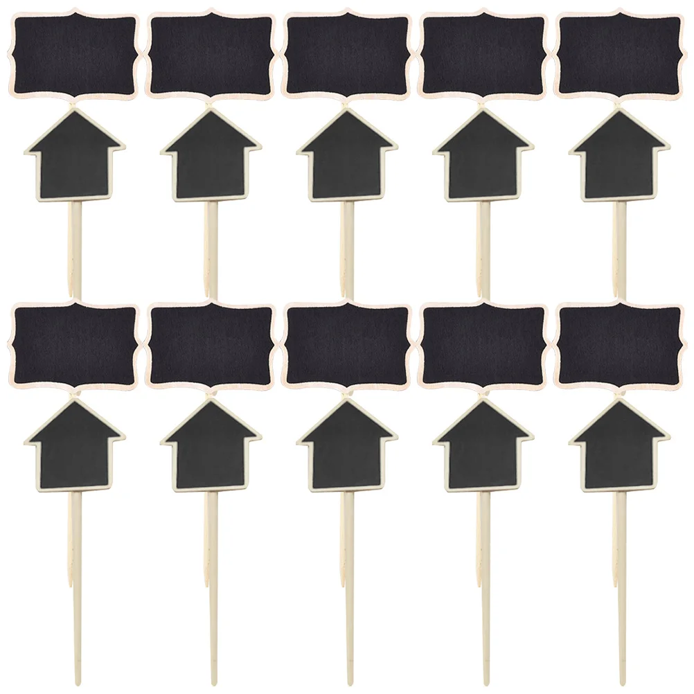 

20Pcs Wooden Garden Labels Blackboard Plant Markers Plant Classification Signs Garden Tags for Plants Potted Plants Tags