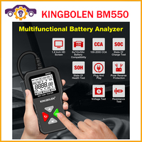 KINGBOLEN BM550 Automotive Battery Analyzer Car Battery Tester 12V 6V CCA Circut Tester Cranking Test Charging Tool BM550 Kw208