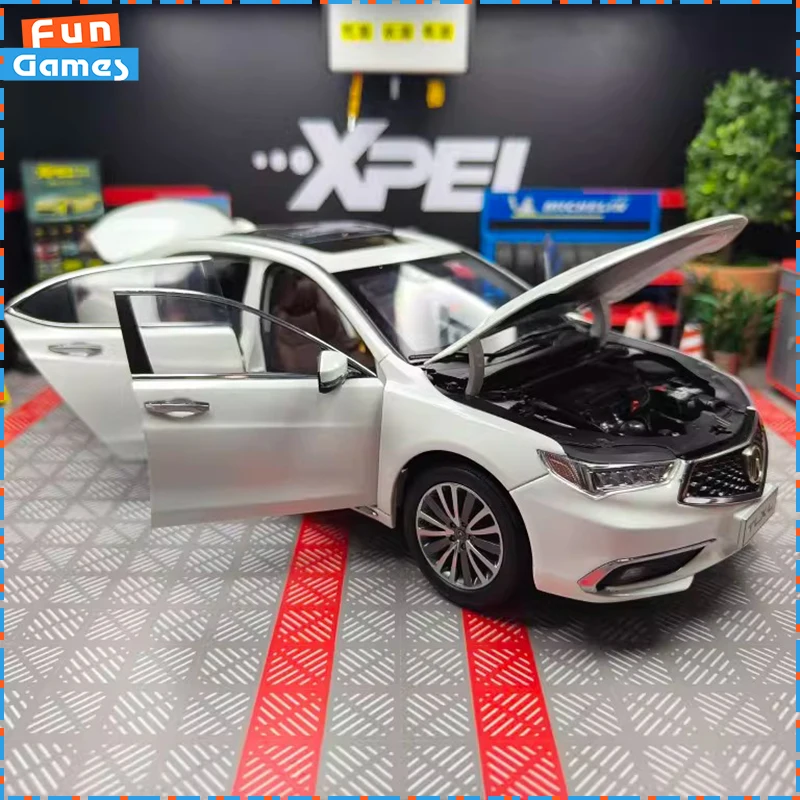

Масштабная модель автомобиля Acura Tlxl 1:18 из оригинального сплава с полностью открывающимися дверями, коллекционная высококачественная модель-украшение для автолюбителей