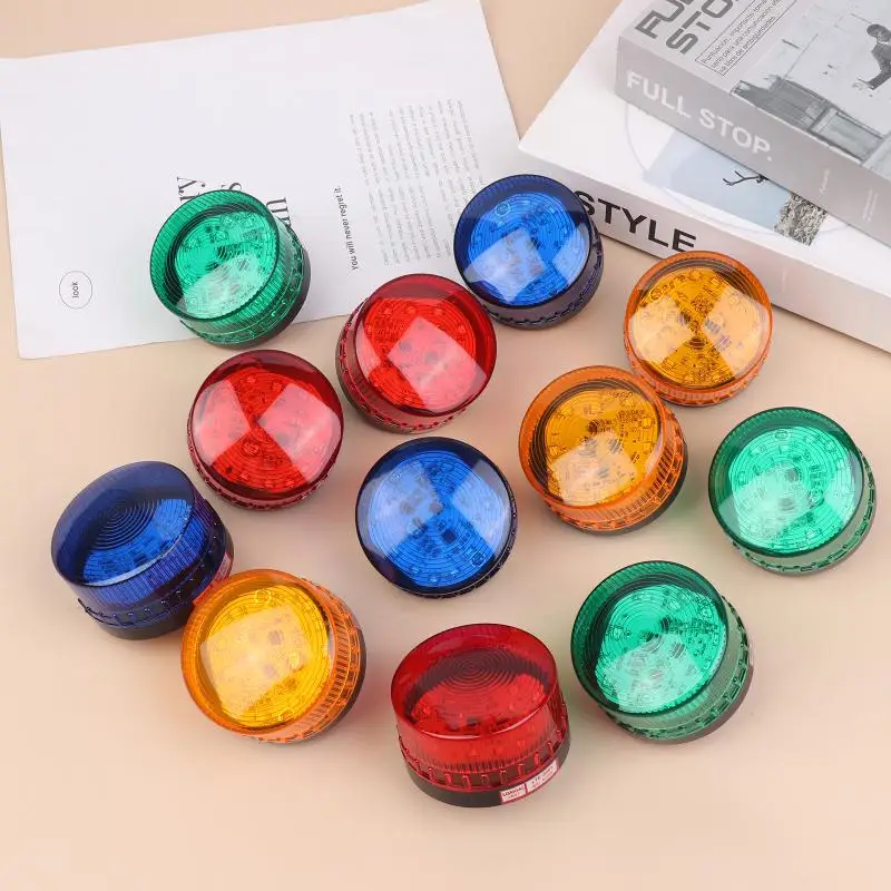 

Стробоскопический сигнальный фонарь, маленький светодиодный мигающий светильник, сигнальная лампа для охранной сигнализации, постоянно мигающие огни 12В 24В 220В