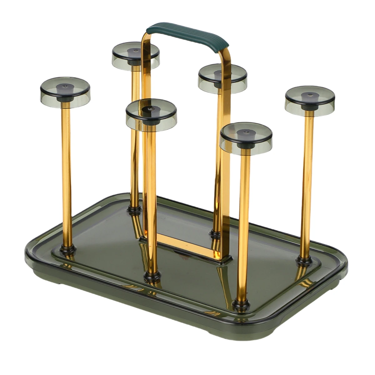 Drinkware Storage Coffee Mug Holder Compact Cup Drying Solution Effective Drainage System Flexible Support Rod