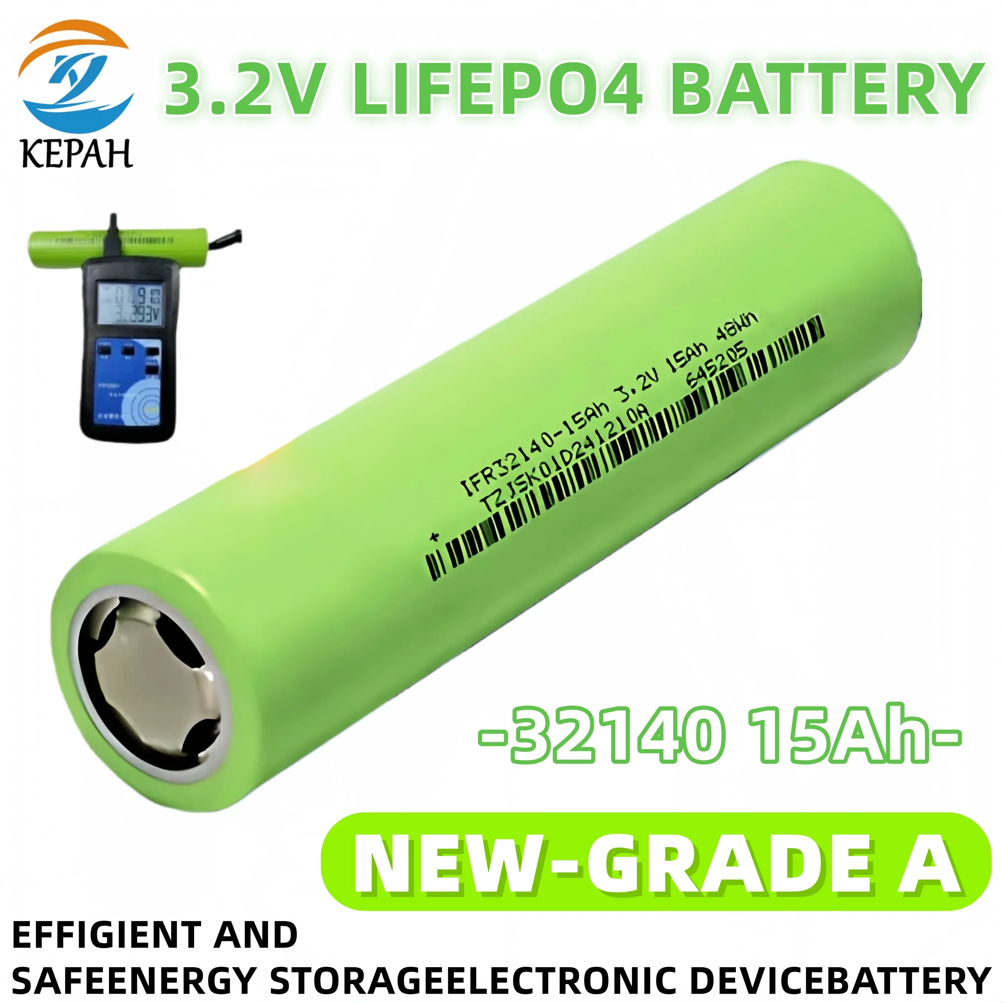 

Аккумулятор LiFePo4 3.2V 32140 15Ач | Аккумулятор емкостью 15000 мАч для электромобилей/велосипедов/самокатов/электроинструментов/домашнего хранения энергии