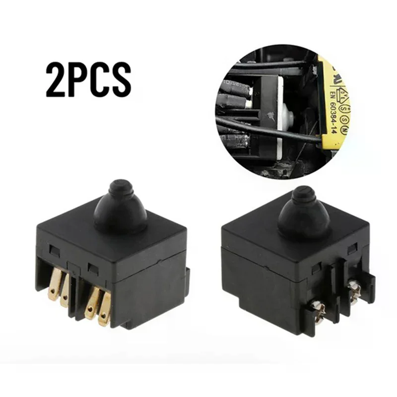 

2pcs GWS6-100 Replacement Push Button Switch for Angle Grinder Polisher Home Use Daily Essential High Quality Durable