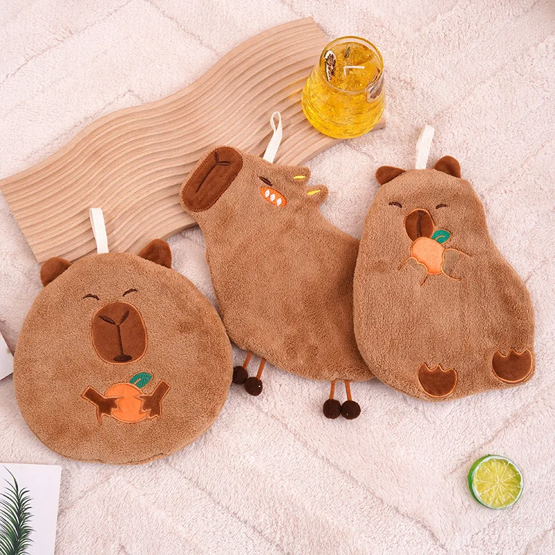 

Cute Dolphin Hanging Hand Towel, Thickened Cute Small Towel, Hand Towel, Kitchen and Bathroom Handkerchief, Cartoon Towel