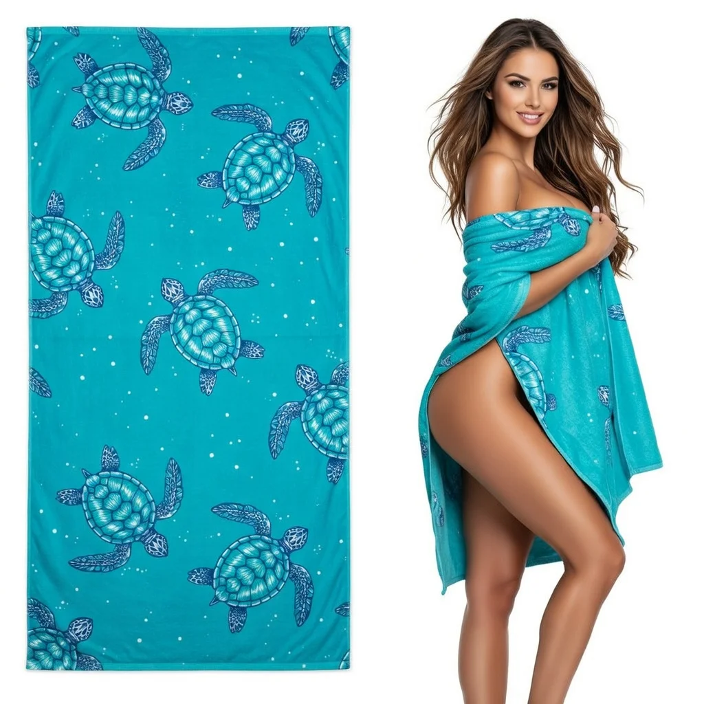 

Пляжное полотенце с рисунком черепахи, с принтом зеленой морской черепахи, защита от солнца, ветрозащитное, мягкое, быстросохнущее, из микрофибры, для путешествий, плавания, бассейна