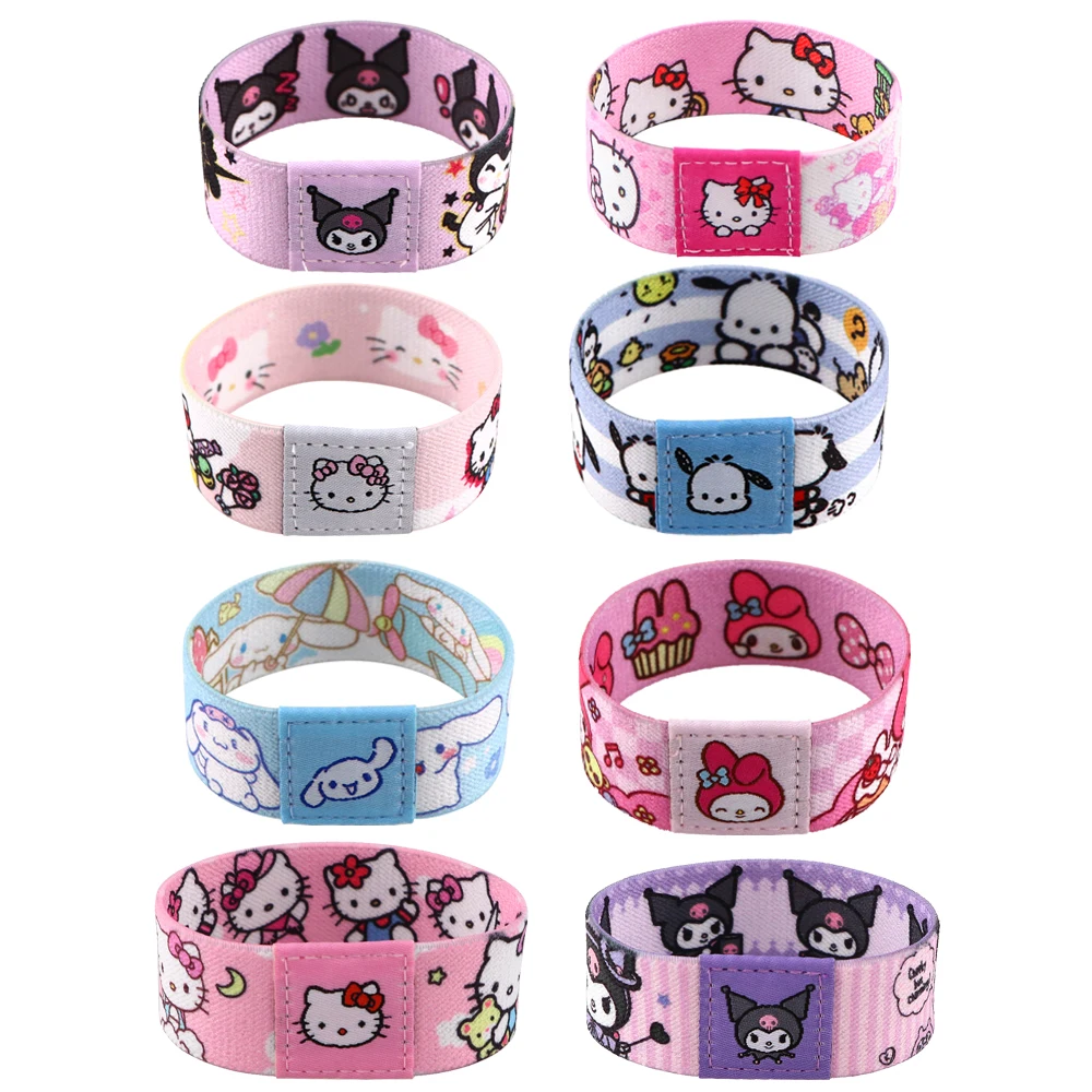 FI132 Anime Stretch Armband Armband Cartoon Nette Armband Geschenk Muster Breite Band Armreifen Mode Zubehör Für Mädchen Geschenke