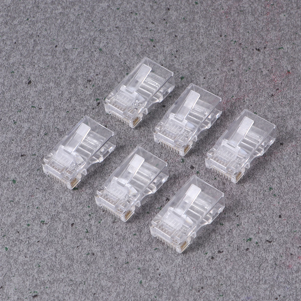 

1000pcs 8-Core Gold Plated Network Cable Plug Cat5e Ethernet Connector Modular Terminal 8 Pin COB Plug for Cat6