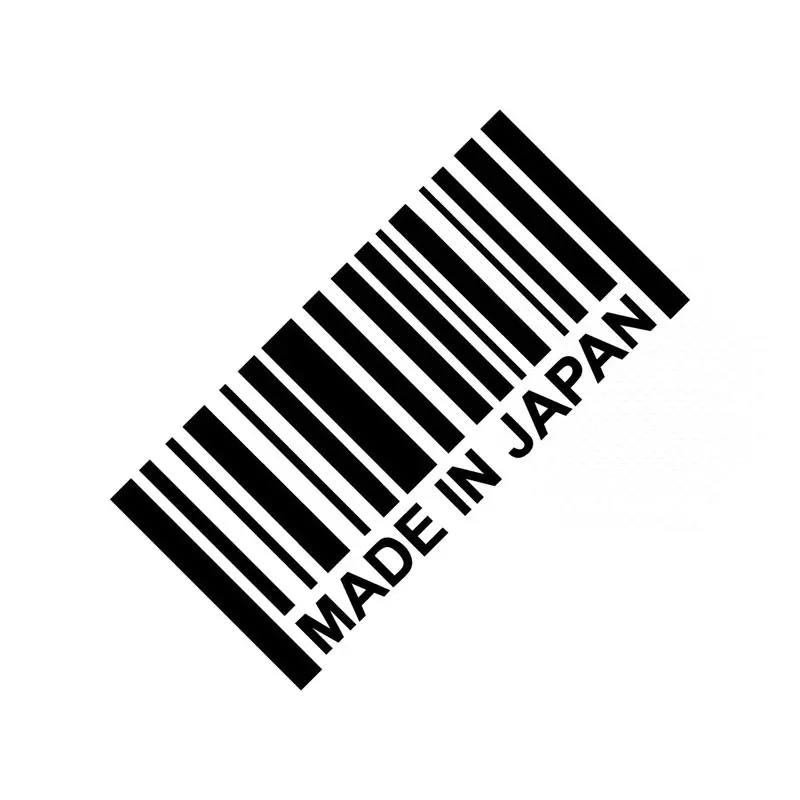 

Made In Japan Personality Decal Sticker Pvc Car Motorcycle Window Glass Car Decoration Car Fashion Sticker Black/white, 16cm*8cm