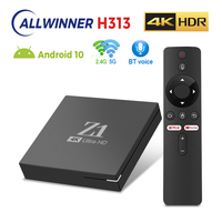 Z1 ATV TV Box Android 10 Allwinner H313 Support 4K AV1 2.4&5G Wifi BT with Google Voice Remote 2GB RAM 16GB ROM  Smart TV Box