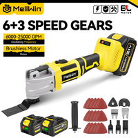MELLWIN Brushless Oscillating Multifunction Tool Electric Woodworking Cutting Saw Tool Home Decoration For Makita 18VBattery Pin